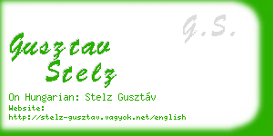 gusztav stelz business card